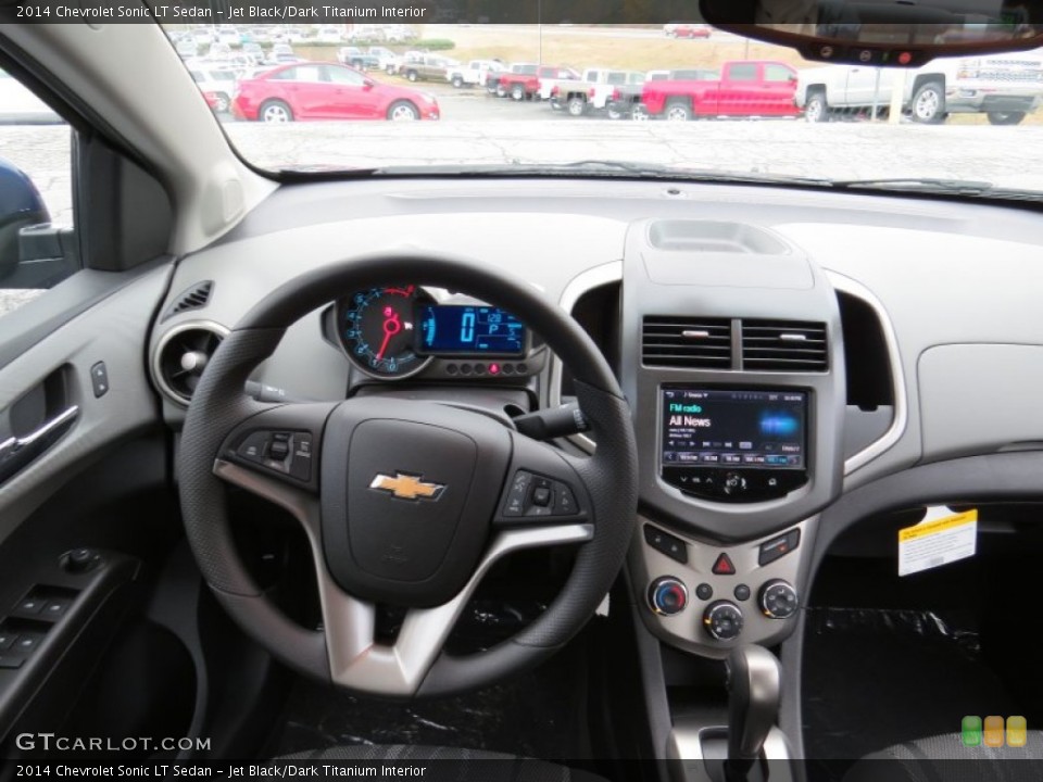 Jet Black/Dark Titanium Interior Dashboard for the 2014 Chevrolet Sonic LT Sedan #88567040