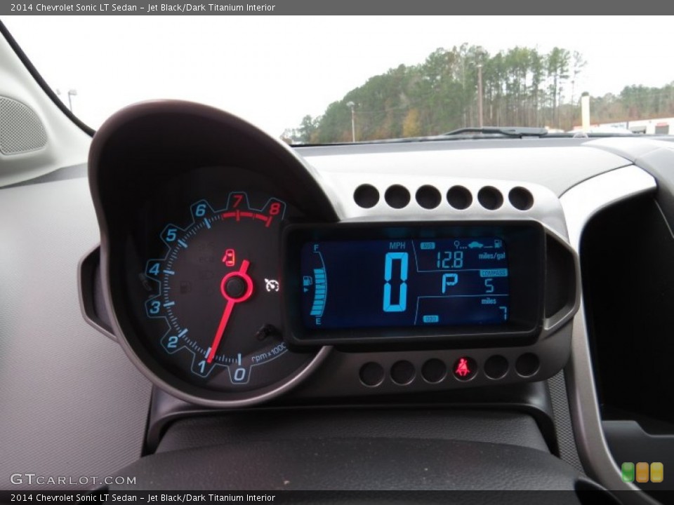 Jet Black/Dark Titanium Interior Gauges for the 2014 Chevrolet Sonic LT Sedan #88567076