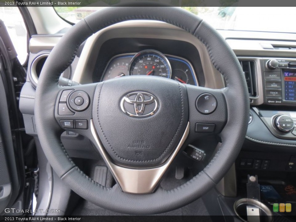 Black Interior Steering Wheel for the 2013 Toyota RAV4 Limited #88567451
