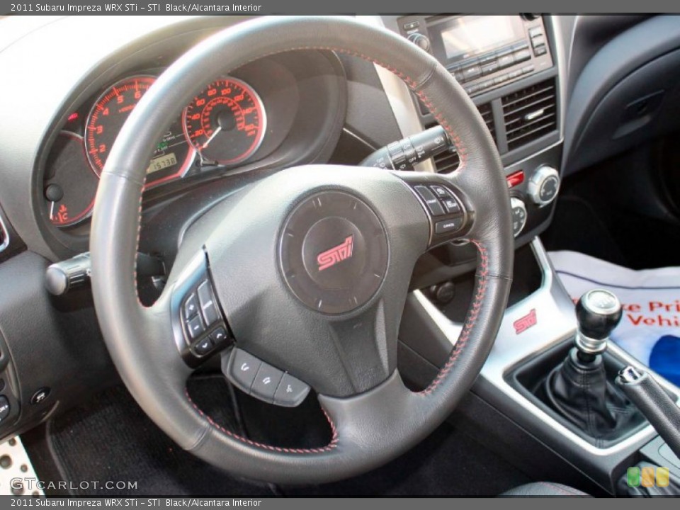 STI  Black/Alcantara Interior Steering Wheel for the 2011 Subaru Impreza WRX STi #88568414