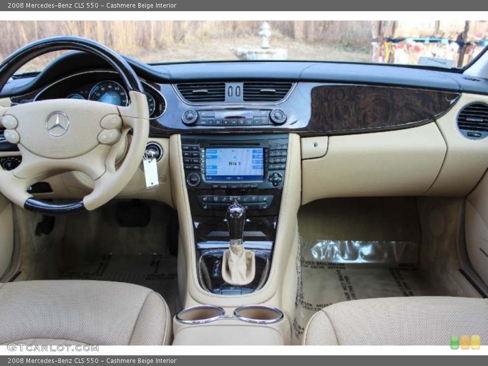 Cashmere Beige Interior Dashboard for the 2008 Mercedes-Benz CLS 550 #88570844