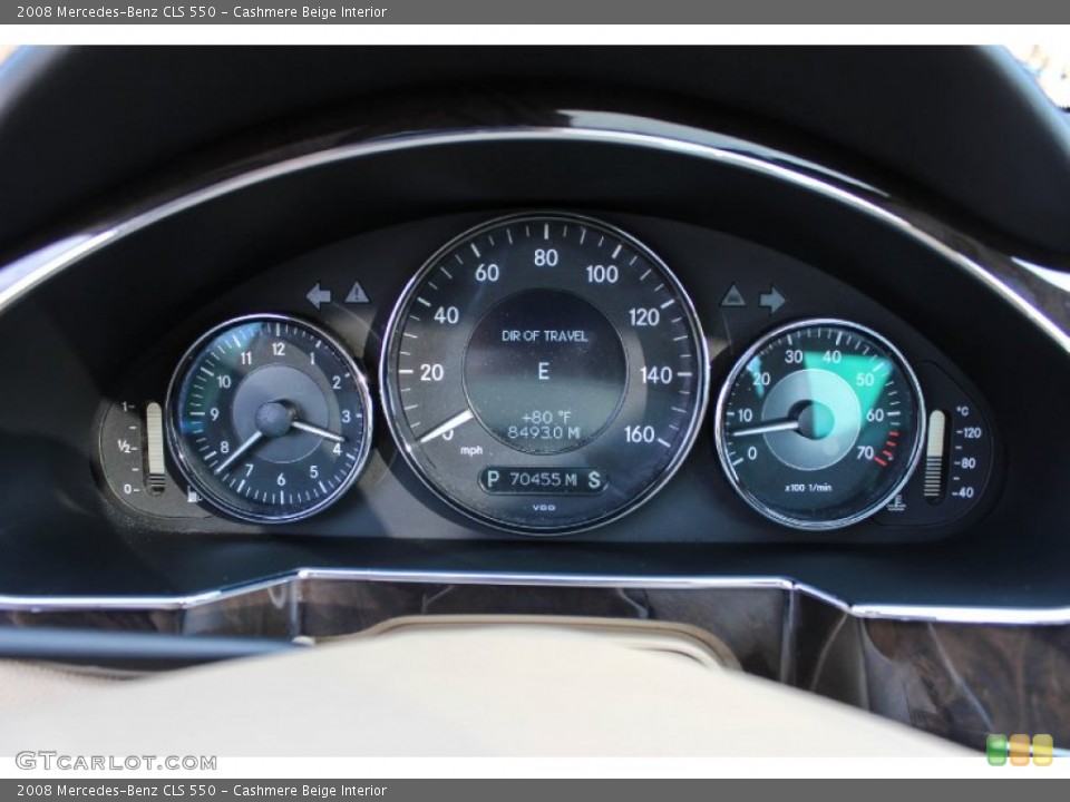 Cashmere Beige Interior Gauges for the 2008 Mercedes-Benz CLS 550 #88570951
