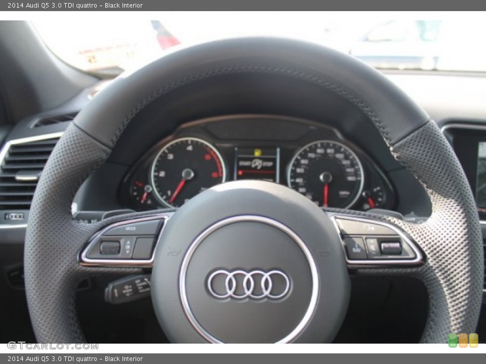 Black Interior Steering Wheel for the 2014 Audi Q5 3.0 TDI quattro #88572113