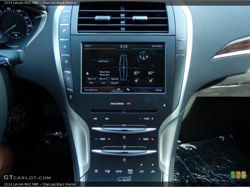 Charcoal Black Interior Controls for the 2014 Lincoln MKZ FWD #88577579