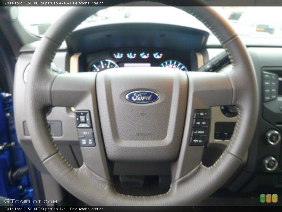 Pale Adobe Interior Steering Wheel for the 2014 Ford F150 XLT SuperCab 4x4 #88578541