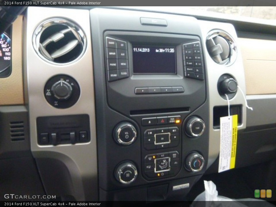 Pale Adobe Interior Controls for the 2014 Ford F150 XLT SuperCab 4x4 #88578562