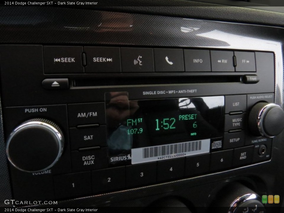 Dark Slate Gray Interior Audio System for the 2014 Dodge Challenger SXT #88578973