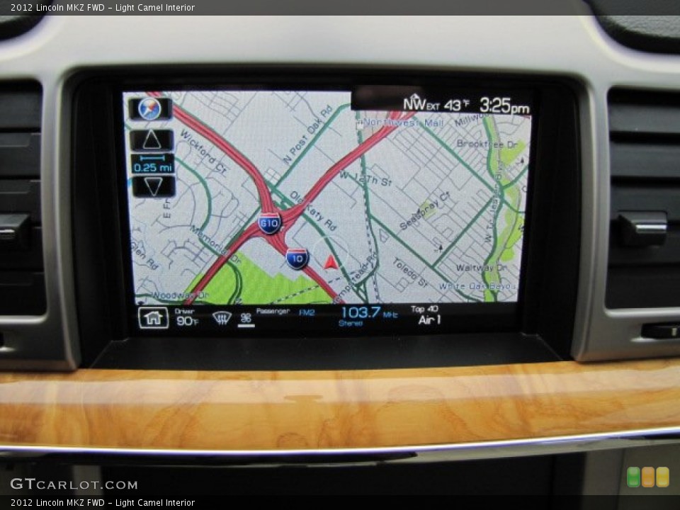 Light Camel Interior Navigation for the 2012 Lincoln MKZ FWD #88584796