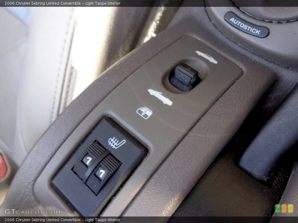 Light Taupe Interior Controls for the 2006 Chrysler Sebring Limited Convertible #88587760