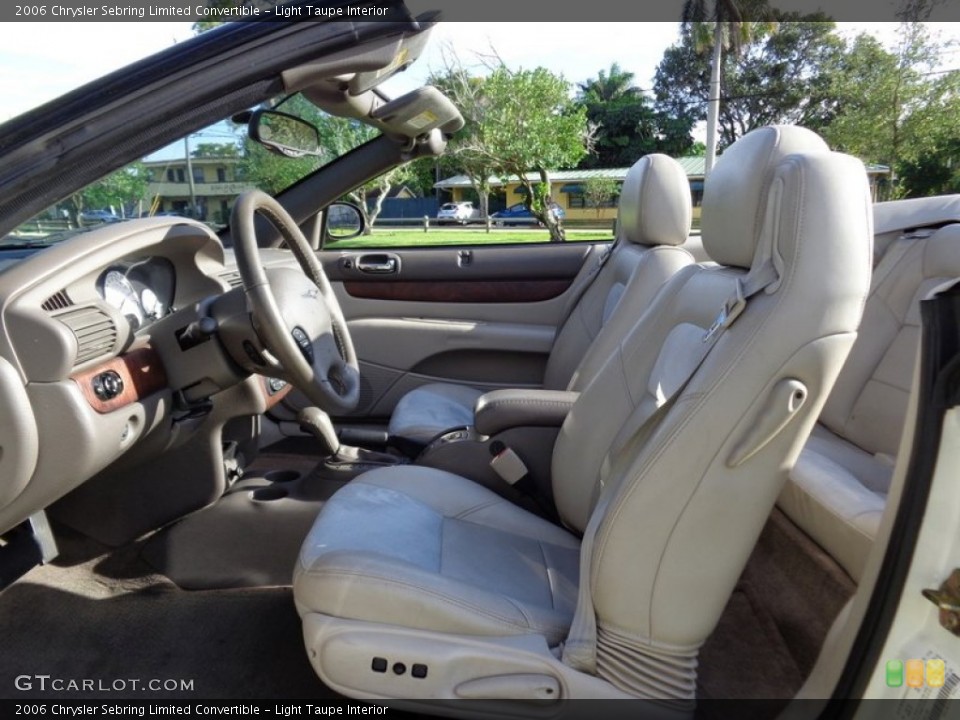 Light Taupe Interior Front Seat for the 2006 Chrysler Sebring Limited Convertible #88587844
