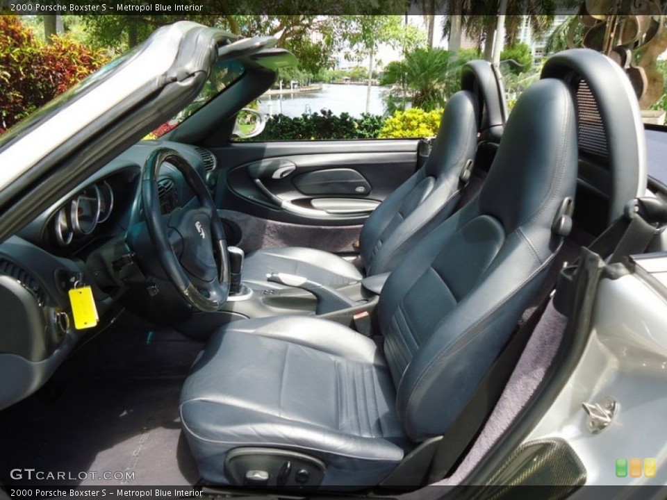 Metropol Blue Interior Photo for the 2000 Porsche Boxster S #88588016
