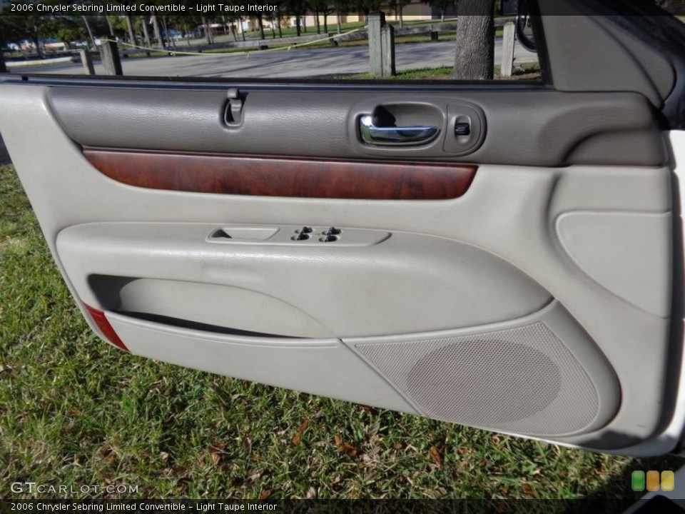Light Taupe Interior Door Panel for the 2006 Chrysler Sebring Limited Convertible #88588765