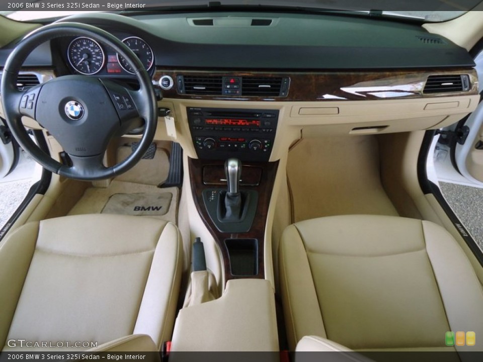 Beige Interior Dashboard for the 2006 BMW 3 Series 325i Sedan #88589556