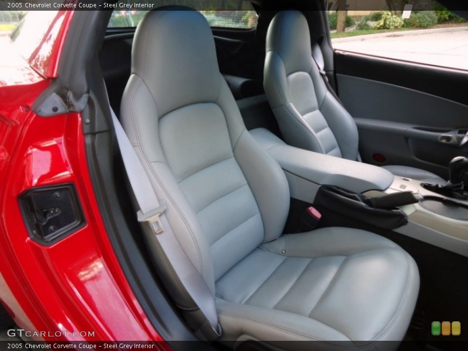 Steel Grey Interior Front Seat for the 2005 Chevrolet Corvette Coupe #88589784