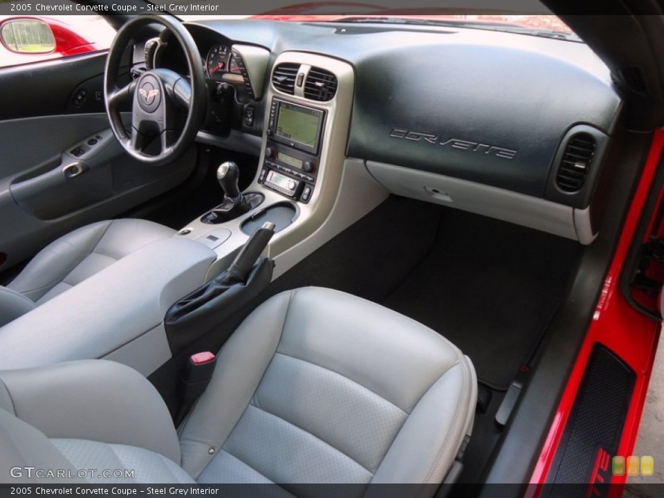 Steel Grey Interior Dashboard for the 2005 Chevrolet Corvette Coupe #88589938