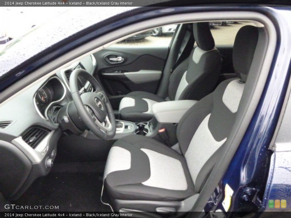Iceland - Black/Iceland Gray Interior Photo for the 2014 Jeep Cherokee Latitude 4x4 #88590055
