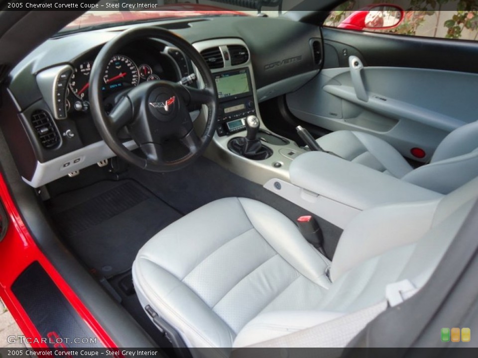 Steel Grey 2005 Chevrolet Corvette Interiors