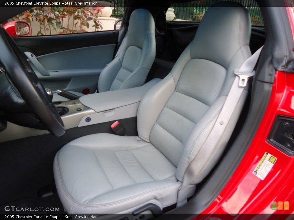 Steel Grey Interior Front Seat for the 2005 Chevrolet Corvette Coupe #88590583