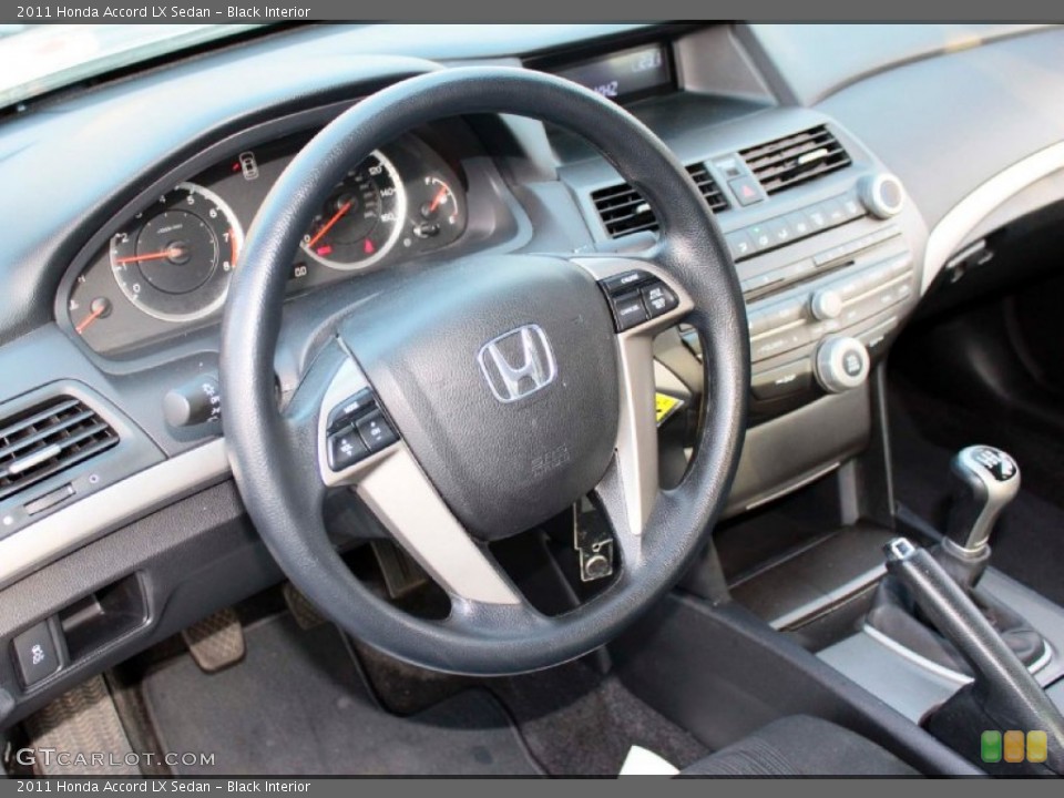 Black Interior Dashboard for the 2011 Honda Accord LX Sedan #88590815