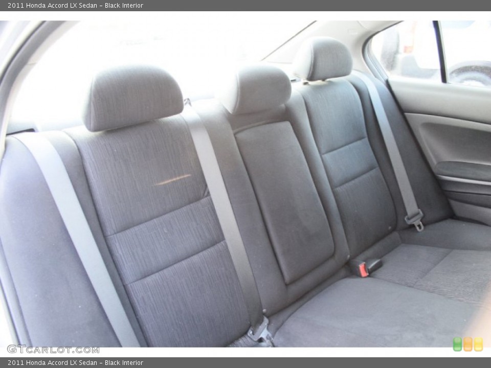 Black Interior Rear Seat for the 2011 Honda Accord LX Sedan #88591051