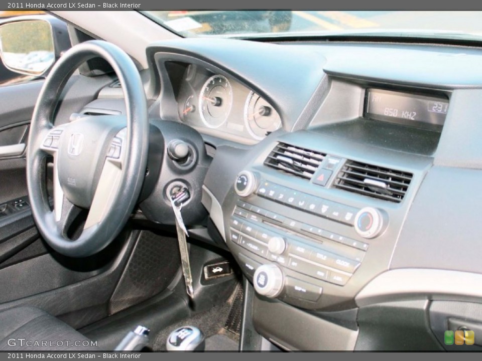 Black Interior Dashboard for the 2011 Honda Accord LX Sedan #88591072