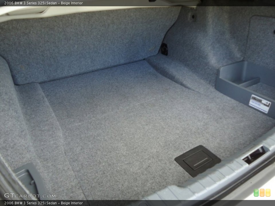 Beige Interior Trunk for the 2006 BMW 3 Series 325i Sedan #88591669