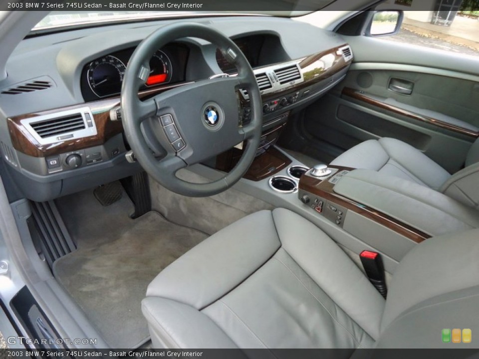 Basalt Grey/Flannel Grey Interior Photo for the 2003 BMW 7 Series 745Li Sedan #88591909