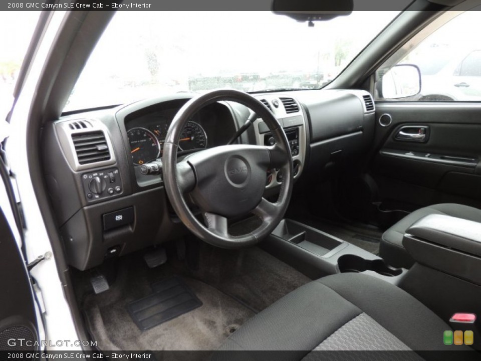 Ebony Interior Prime Interior for the 2008 GMC Canyon SLE Crew Cab #88593382
