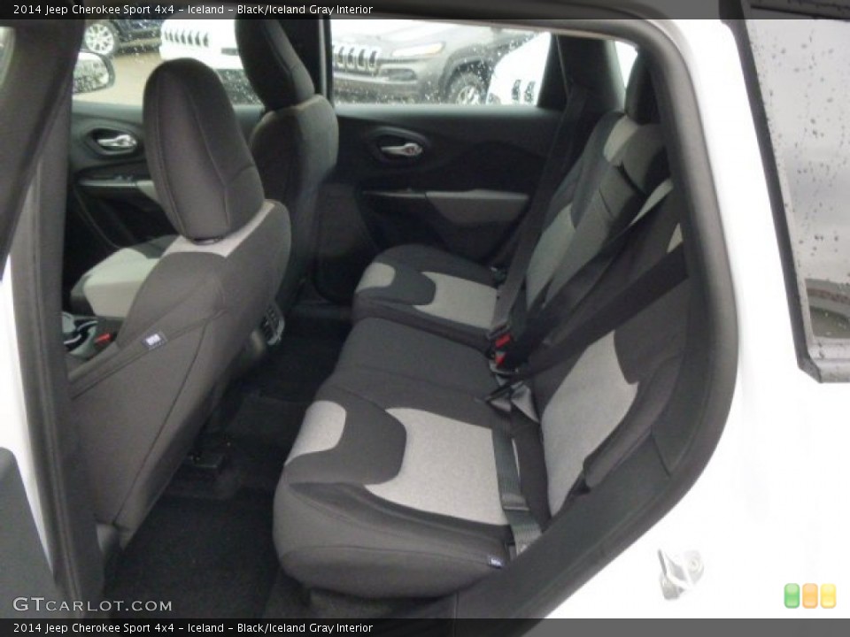 Iceland - Black/Iceland Gray Interior Rear Seat for the 2014 Jeep Cherokee Sport 4x4 #88593439