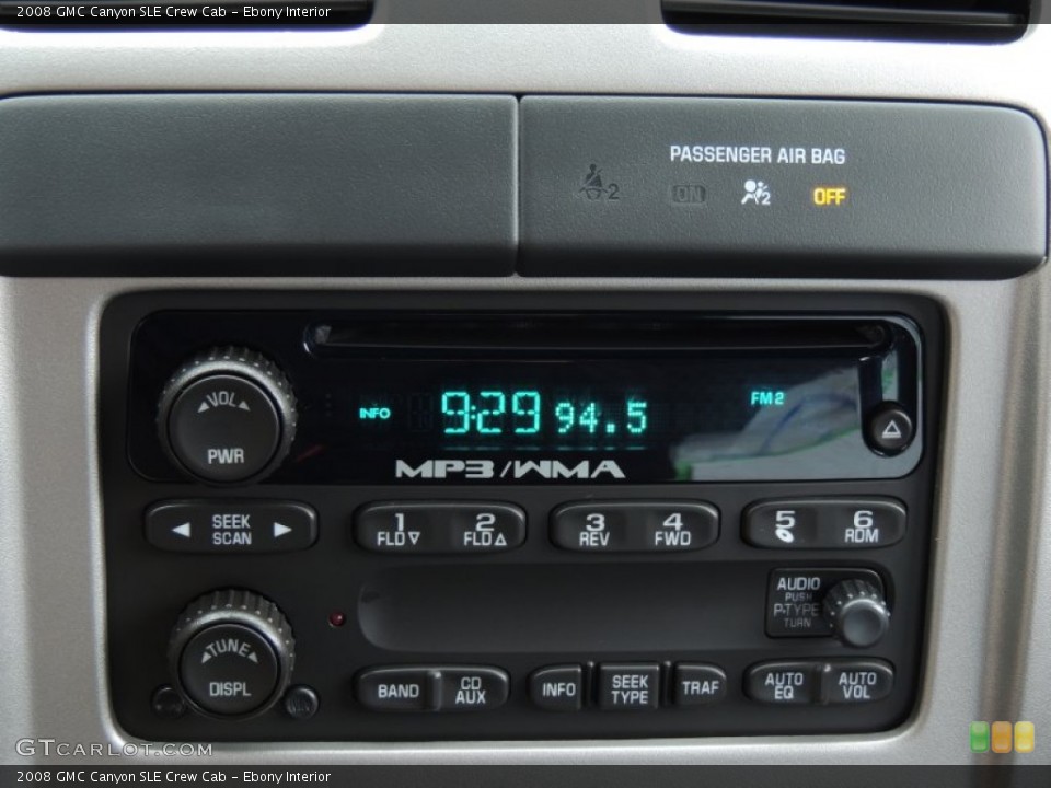 Ebony Interior Audio System for the 2008 GMC Canyon SLE Crew Cab #88593529