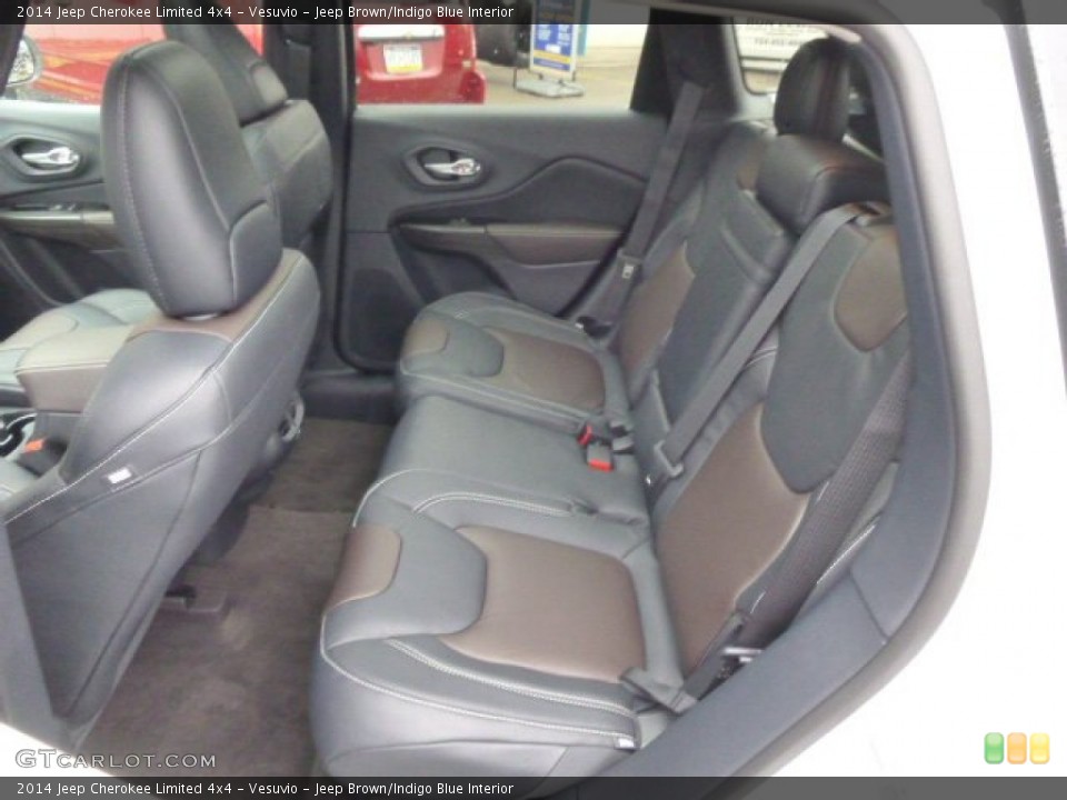 Vesuvio - Jeep Brown/Indigo Blue Interior Rear Seat for the 2014 Jeep Cherokee Limited 4x4 #88593856