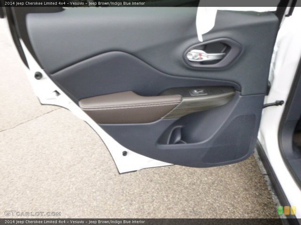 Vesuvio - Jeep Brown/Indigo Blue Interior Door Panel for the 2014 Jeep Cherokee Limited 4x4 #88593874