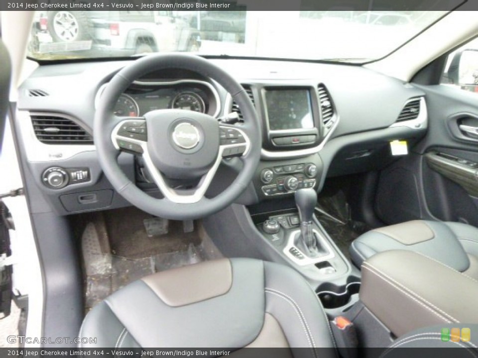 Vesuvio - Jeep Brown/Indigo Blue Interior Prime Interior for the 2014 Jeep Cherokee Limited 4x4 #88593898