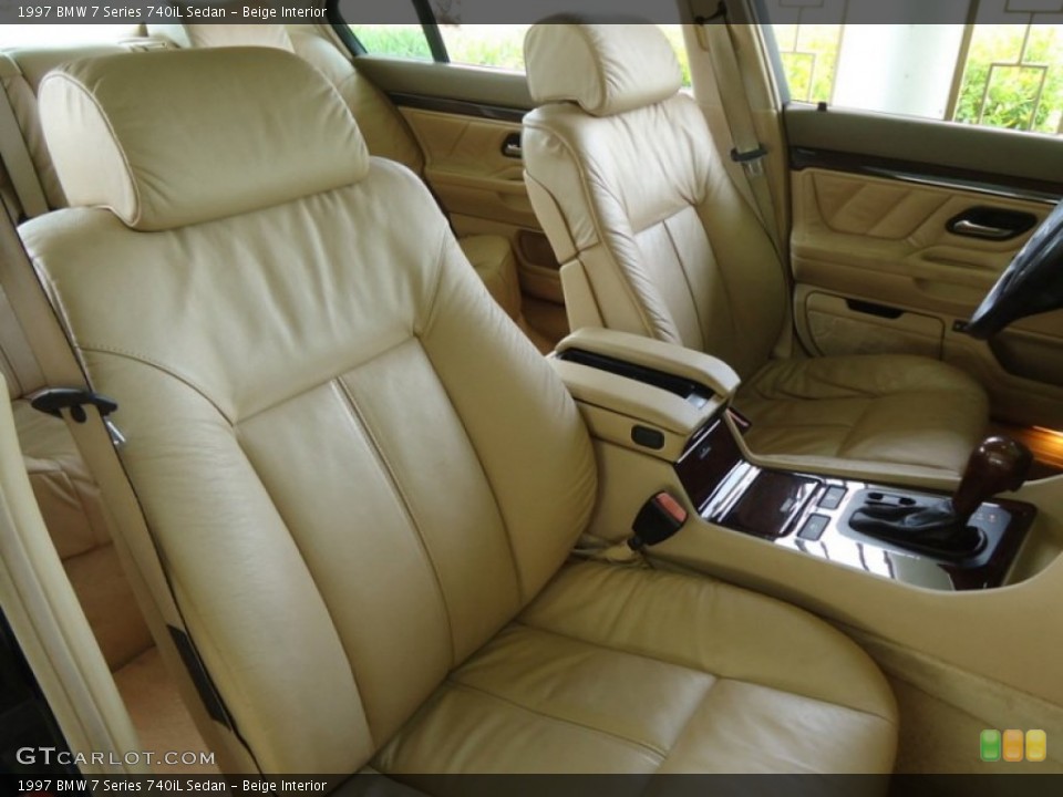 Beige Interior Front Seat for the 1997 BMW 7 Series 740iL Sedan #88599067