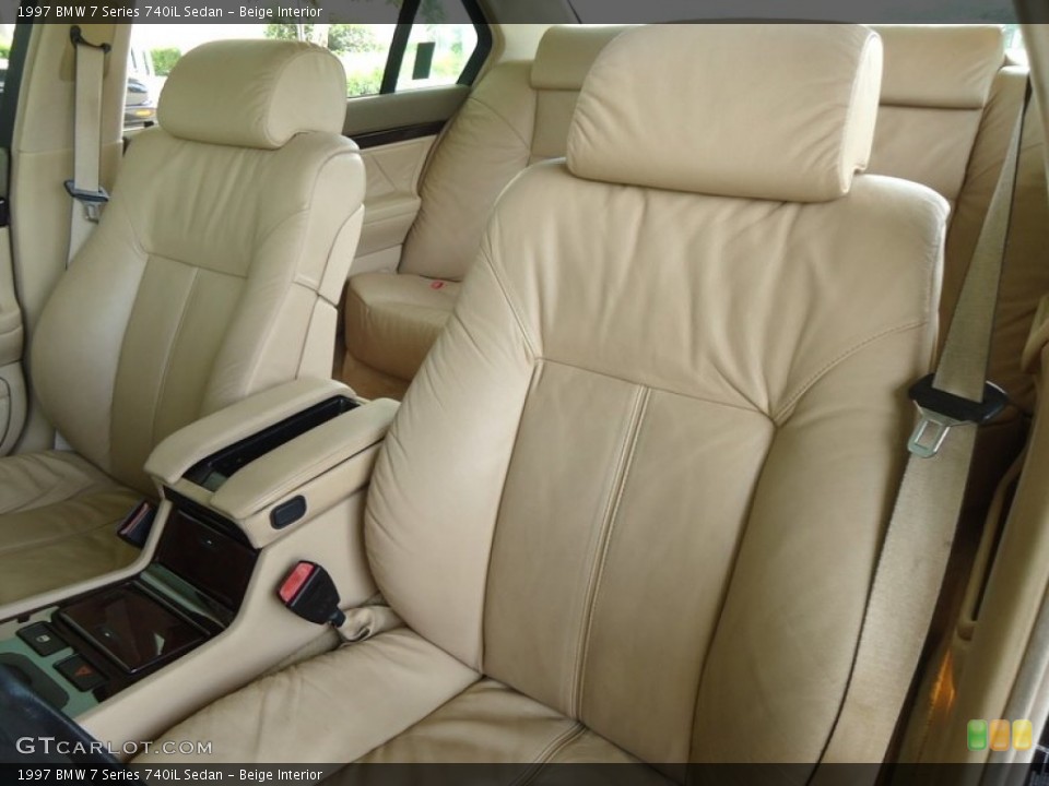 Beige Interior Front Seat for the 1997 BMW 7 Series 740iL Sedan #88599358