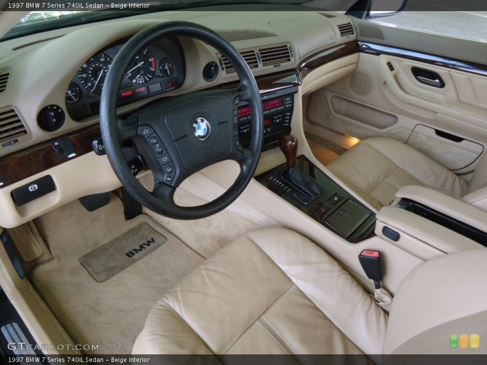 Beige 1997 BMW 7 Series Interiors