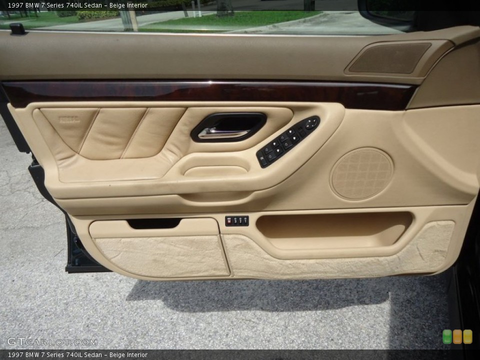 Beige Interior Door Panel for the 1997 BMW 7 Series 740iL Sedan #88599796
