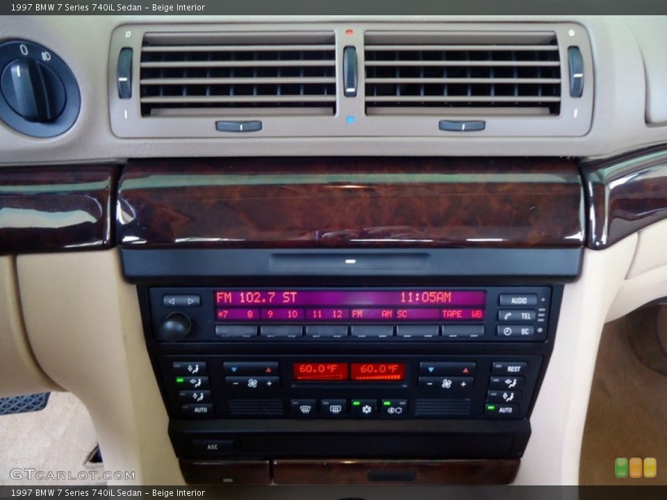 Beige Interior Controls for the 1997 BMW 7 Series 740iL Sedan #88600465