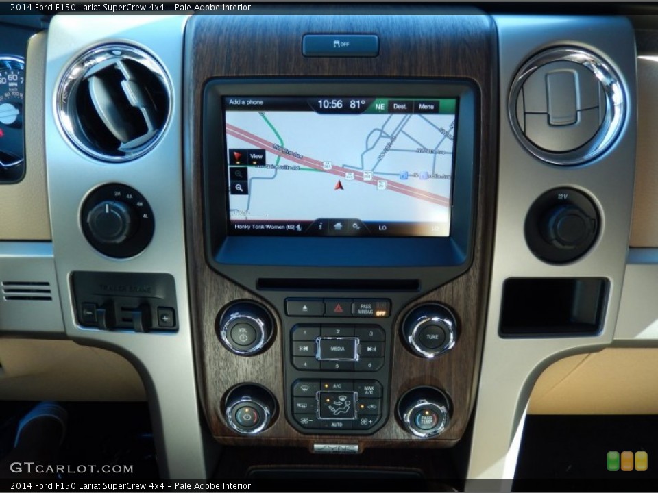 Pale Adobe Interior Navigation for the 2014 Ford F150 Lariat SuperCrew 4x4 #88600595