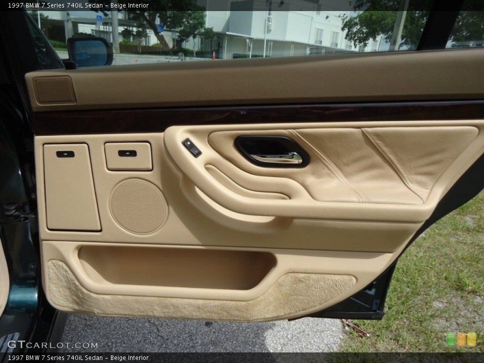 Beige Interior Door Panel for the 1997 BMW 7 Series 740iL Sedan #88600663