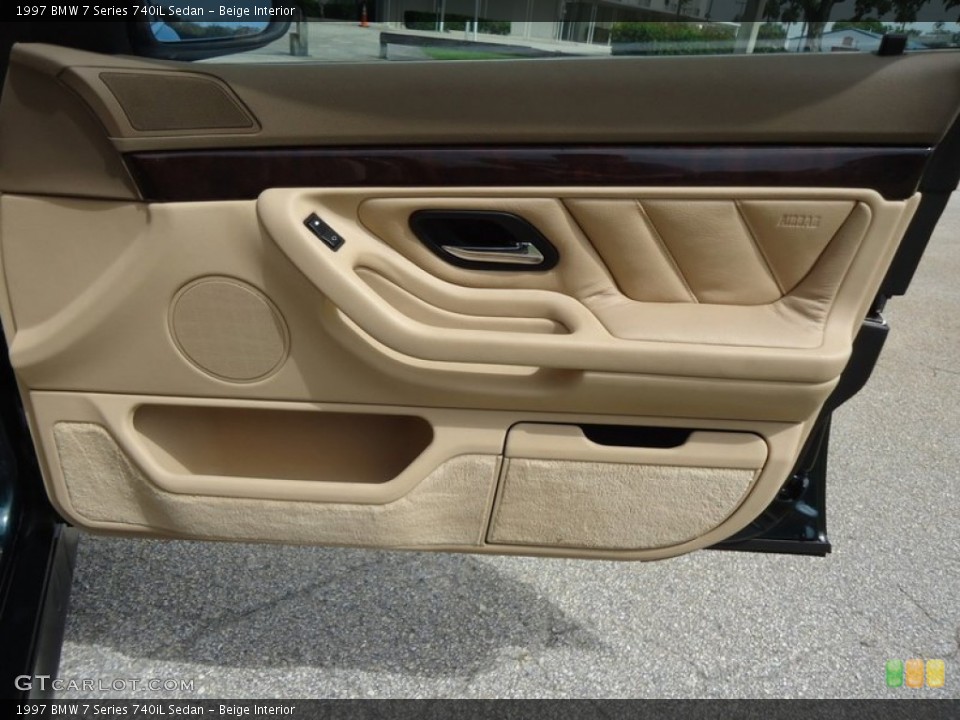 Beige Interior Door Panel for the 1997 BMW 7 Series 740iL Sedan #88600717
