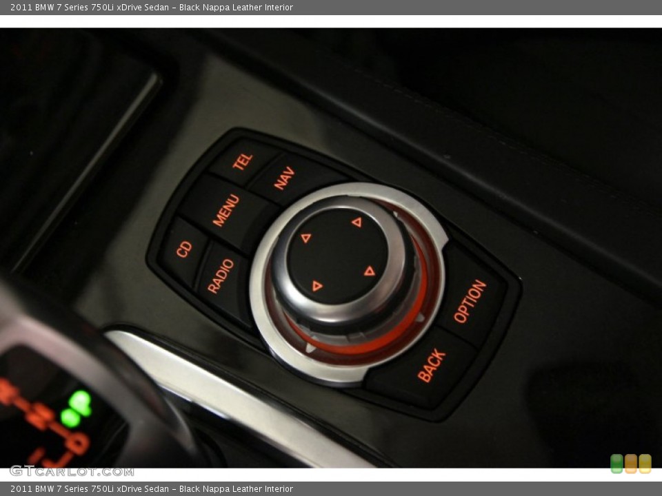 Black Nappa Leather Interior Controls for the 2011 BMW 7 Series 750Li xDrive Sedan #88600990