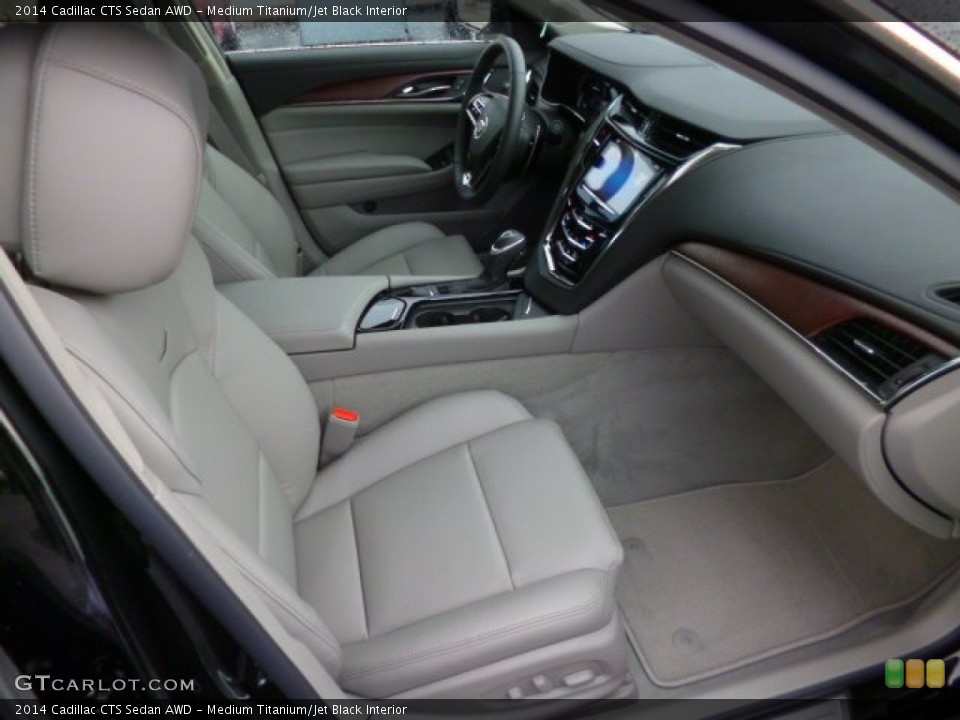 Medium Titanium/Jet Black Interior Front Seat for the 2014 Cadillac CTS Sedan AWD #88601650