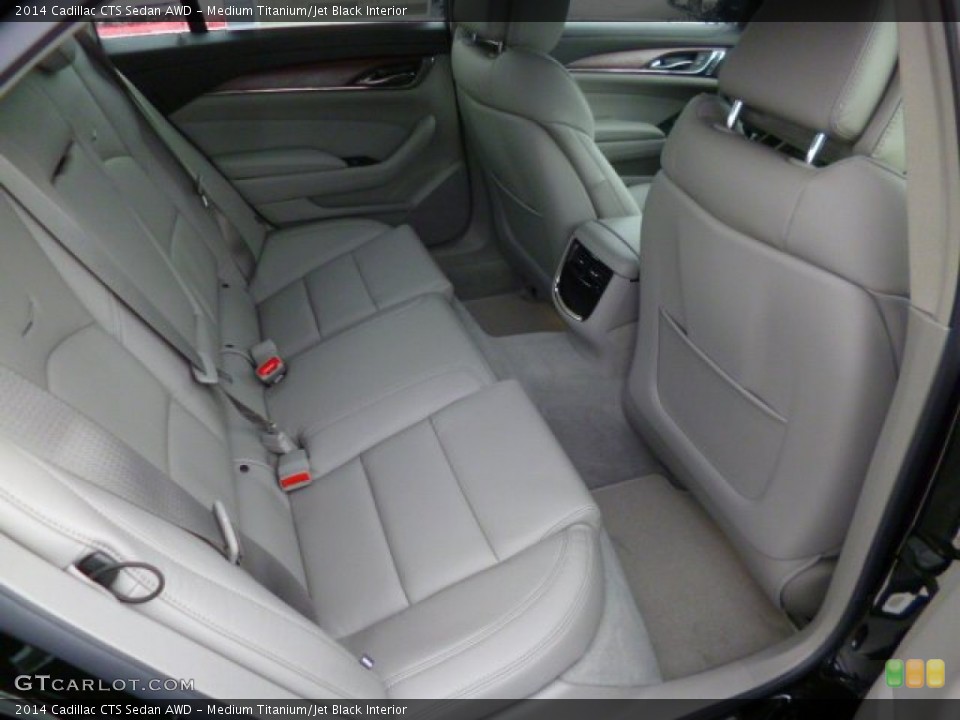 Medium Titanium/Jet Black Interior Rear Seat for the 2014 Cadillac CTS Sedan AWD #88601665