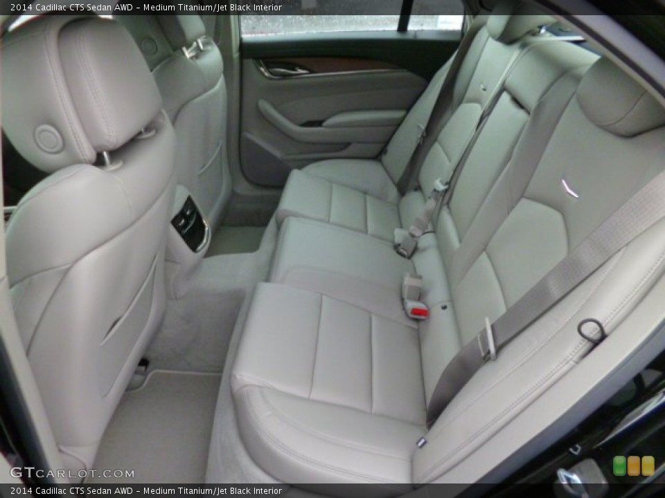 Medium Titanium/Jet Black Interior Rear Seat for the 2014 Cadillac CTS Sedan AWD #88601689