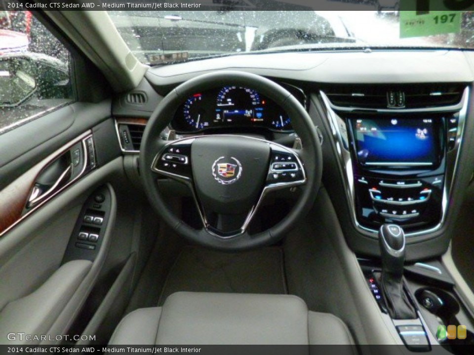 Medium Titanium/Jet Black Interior Dashboard for the 2014 Cadillac CTS Sedan AWD #88601716