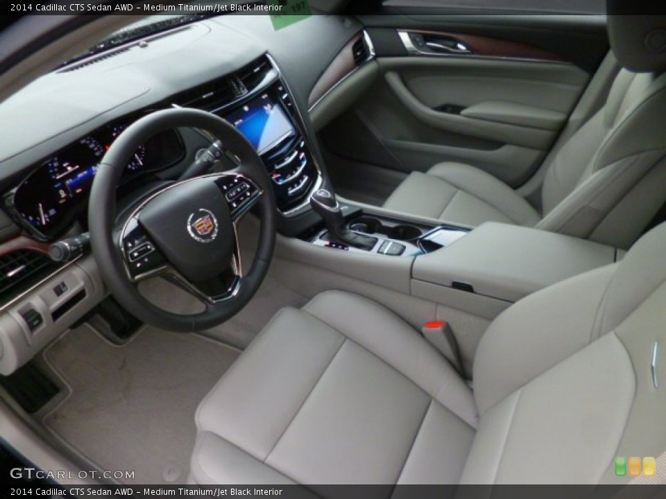 Medium Titanium/Jet Black Interior Prime Interior for the 2014 Cadillac CTS Sedan AWD #88601758