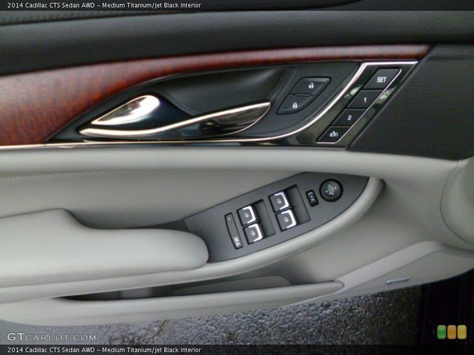 Medium Titanium/Jet Black Interior Controls for the 2014 Cadillac CTS Sedan AWD #88601782