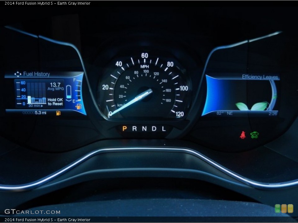 Earth Gray Interior Gauges for the 2014 Ford Fusion Hybrid S #88601815