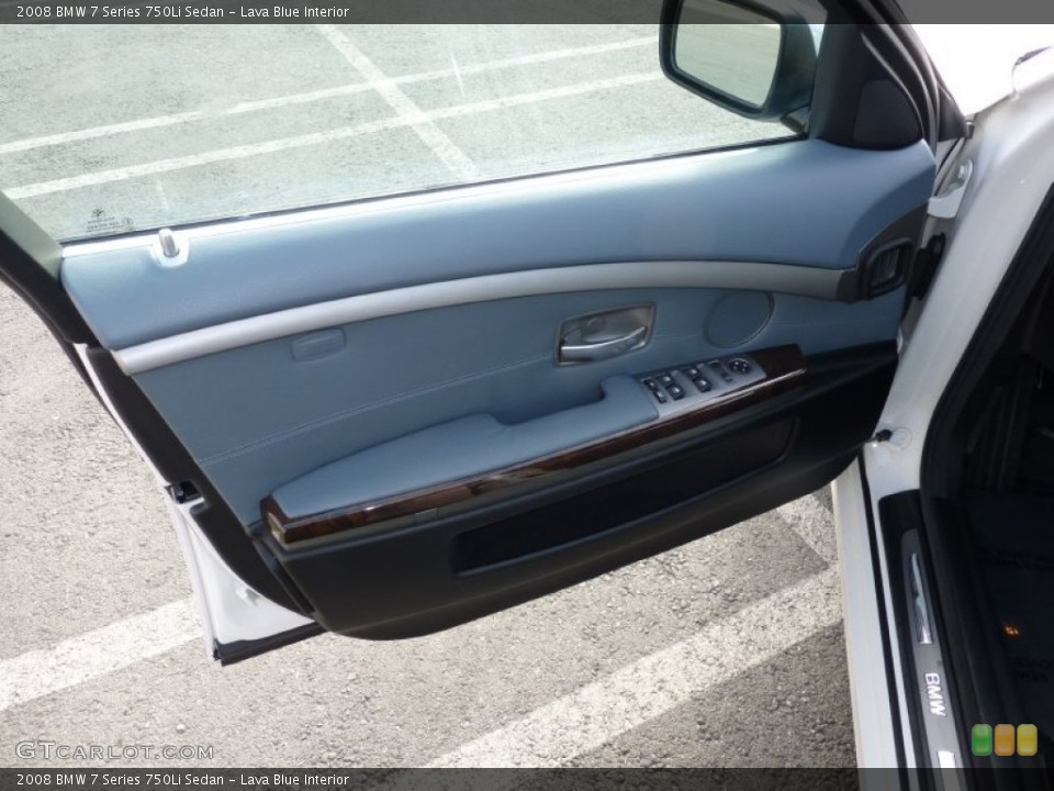 Lava Blue Interior Door Panel for the 2008 BMW 7 Series 750Li Sedan #88604818